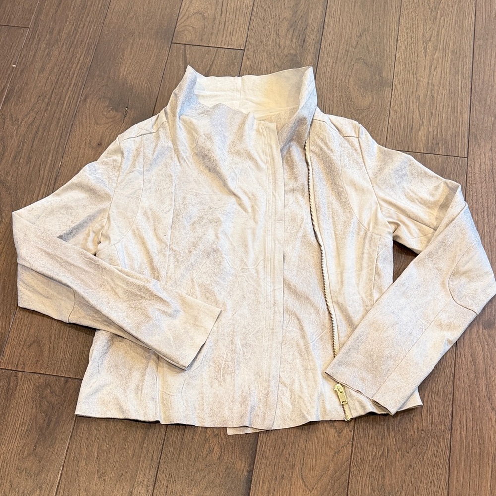 Shinestar Medium Patterned Cropped Jacket With Zipper - C16-019